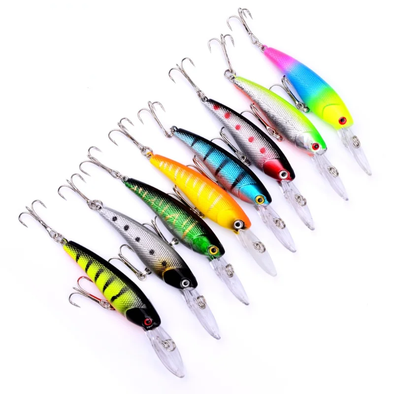 

1PC Minnow Lure Fishing Lure 4cm / 0.3g 8colors ABS Plastic Hard Bait Artificial Fishing Tackle SwimBait
