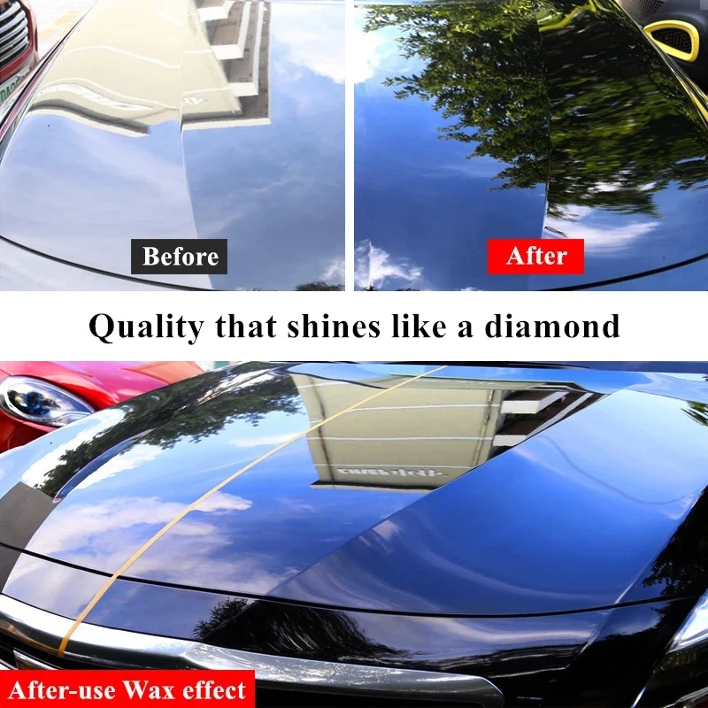 120g Car Wax Crystal Plating Set Hard Glossy Wax Layer Covering Paint Surface Coating Formula Waterproof Film Car Polish paint cleaner for car