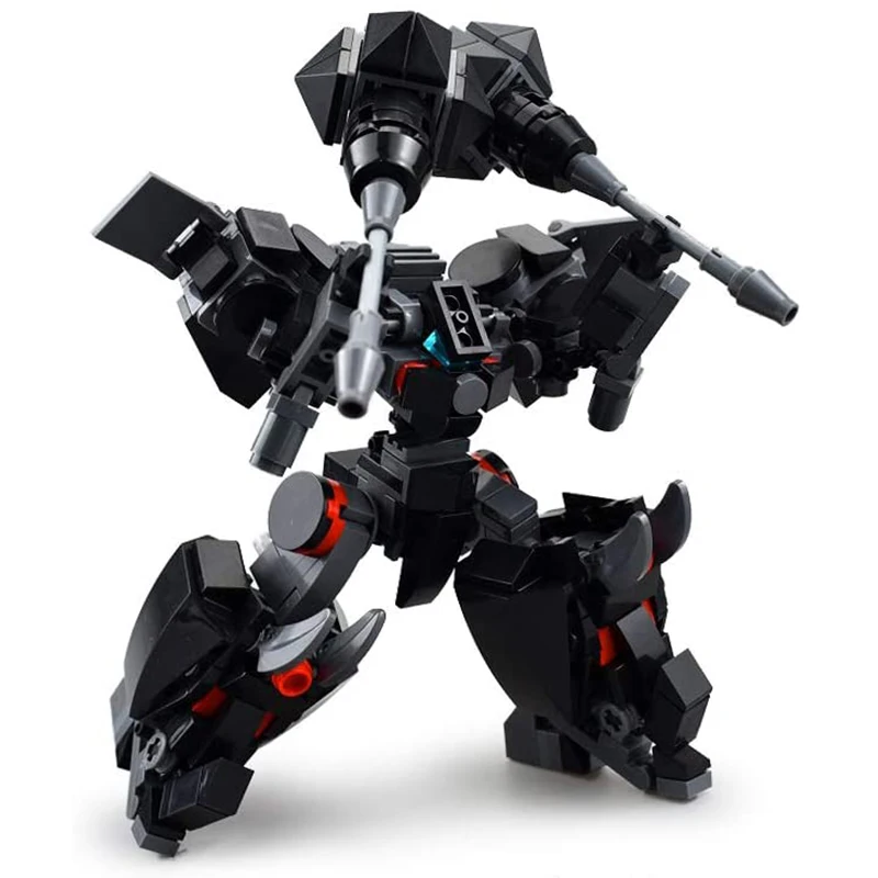 

Mecha Warrior Robot Building Blocks Kids Toy Black Action Figure Model Toys For Children Assemble Bricks Anime Soldier Dolls