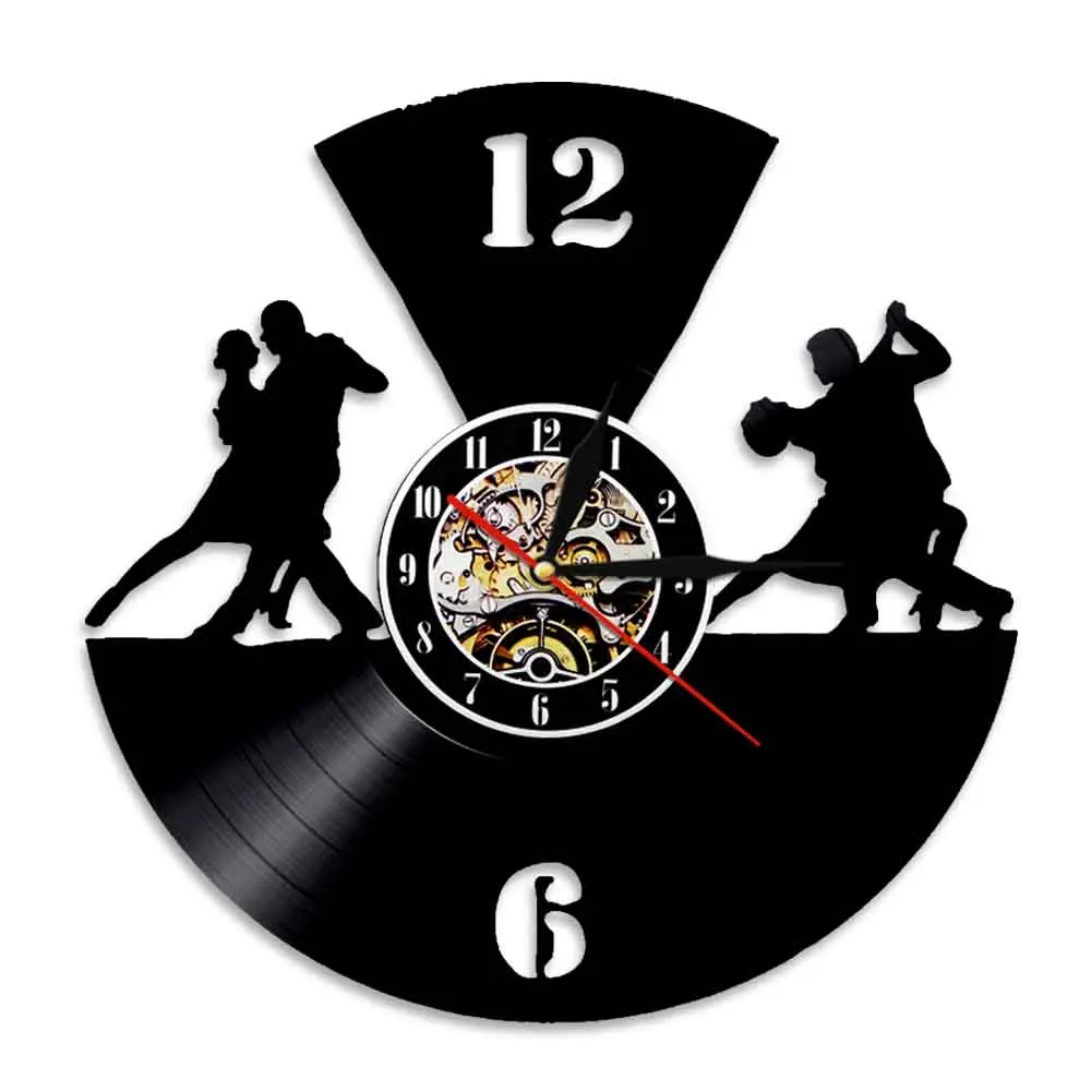 Настенные декоративные часы для танго виниловые настенные 3d бальных танцев пар с