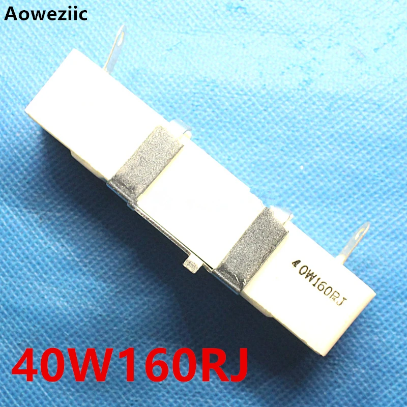 Resistor de Cerâmica Ohm + – Lote 160 5% Horizontal Cimento Resistor 40w160rj Plug-in Rx27-4h 40w160oj Resistência 5 Pçs – 40w
