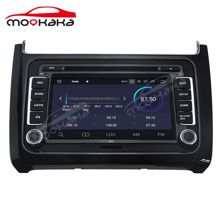 Автомобильный мультимедийный плеер с радио Android 6G + 128 Гб для Volkswagen Polo 2015-2017