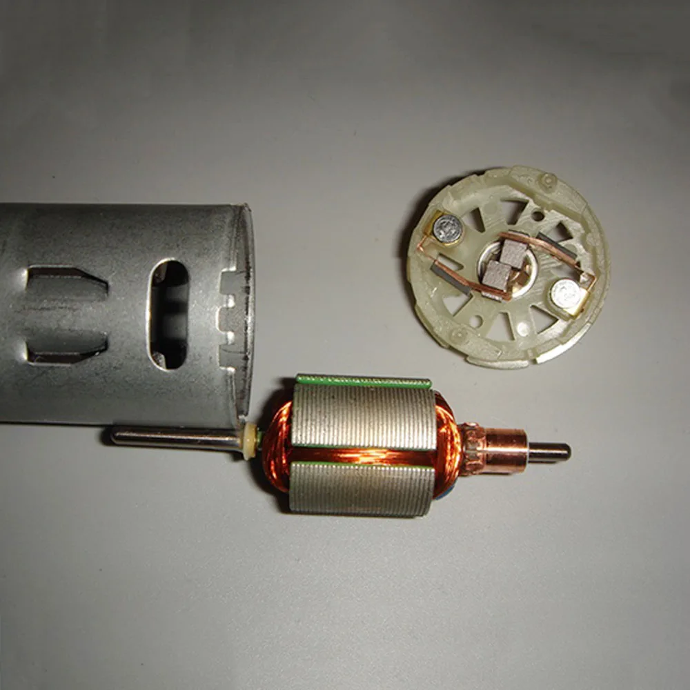 Микро Мини RS-385 мотор круглый DC 12V 24V 36V высокоскоростная медная углеродная щетка