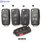 Jingyuqin 2345 кнопки чехол для автомобильного ключа для VWVOLKSWAGEN Caddy Eos Golf Jetta Beetle Polo Up Tiguan Touran складной фильтр