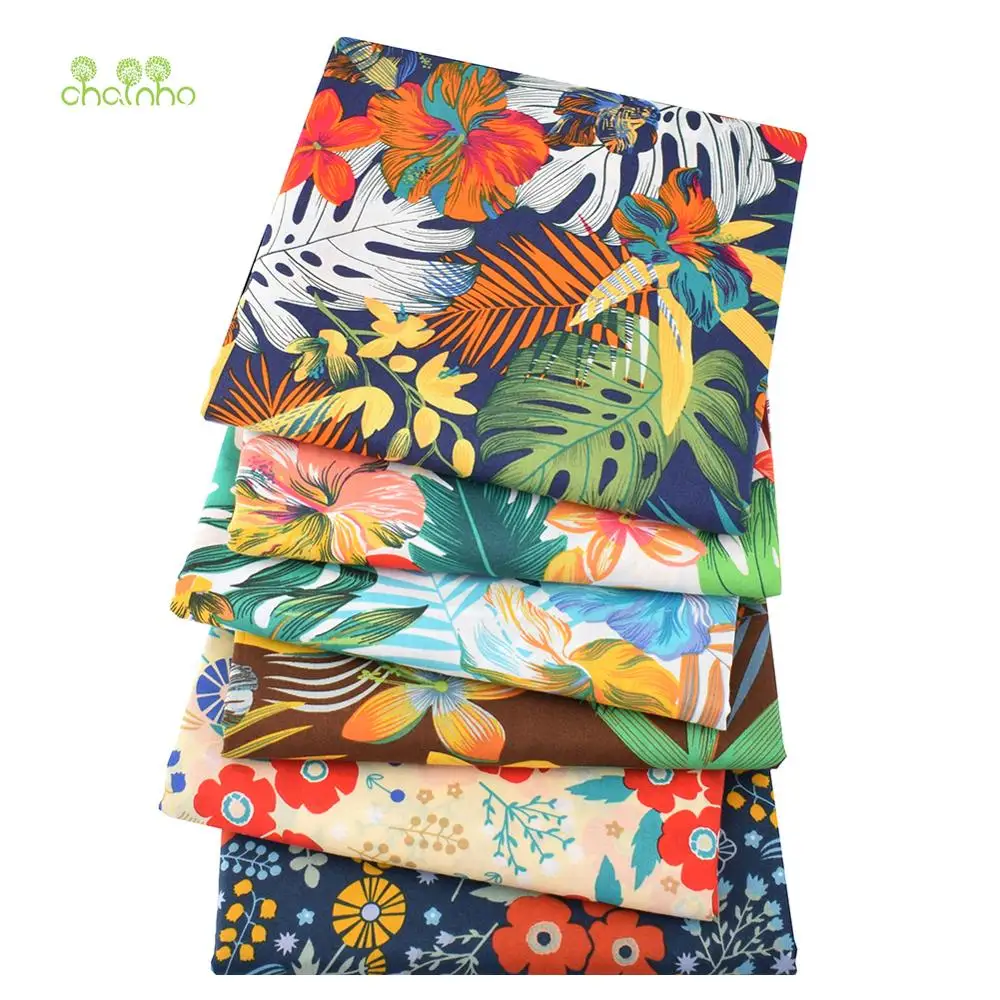 

Printed Plain Cotton Fabric,Tropical Rainforest,DIY Sewing Quilting For Baby&Children's Dress Shirt Clothing,Poplin Material