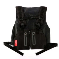 tactical military function chest bag vest outdoor sports fitness men protective reflective top cycling fishing
