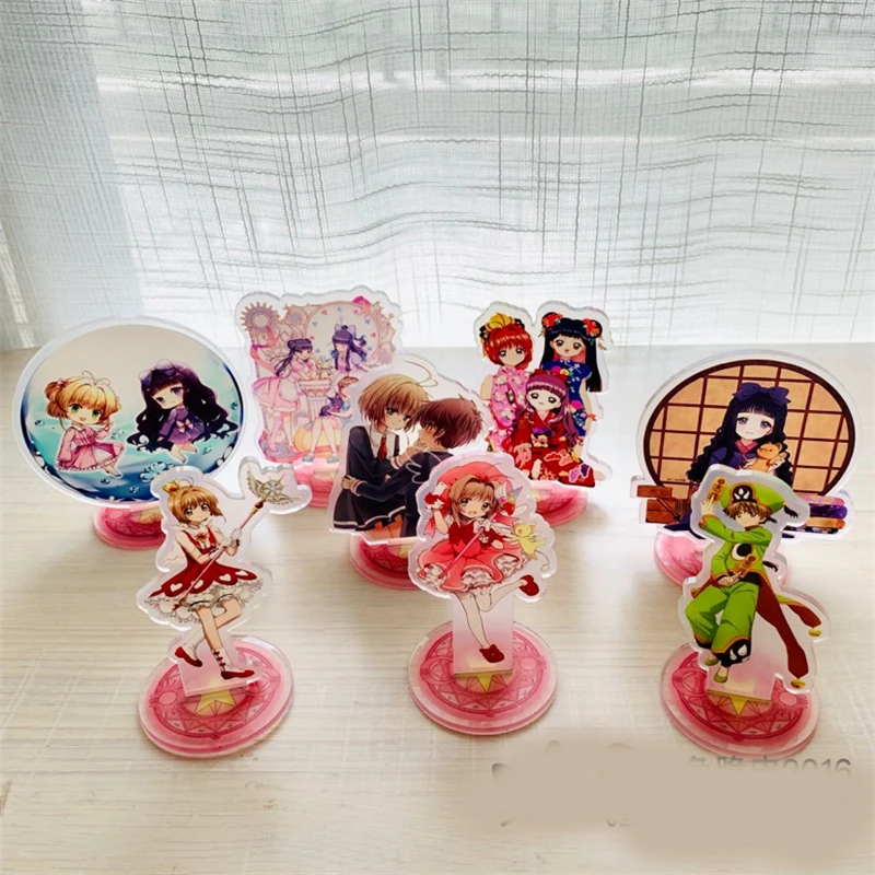 1 шт. кавайная аниме кардкоптер Сакура Мультфильм Печатный фигурка на акриловой