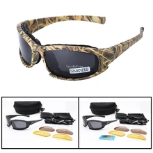 Polarized Tactical Glasses UV Protection Outdoor Hiking Fishing Sports Sunglasses Military Airsoft Photochromic Glasses 4 Lenses
