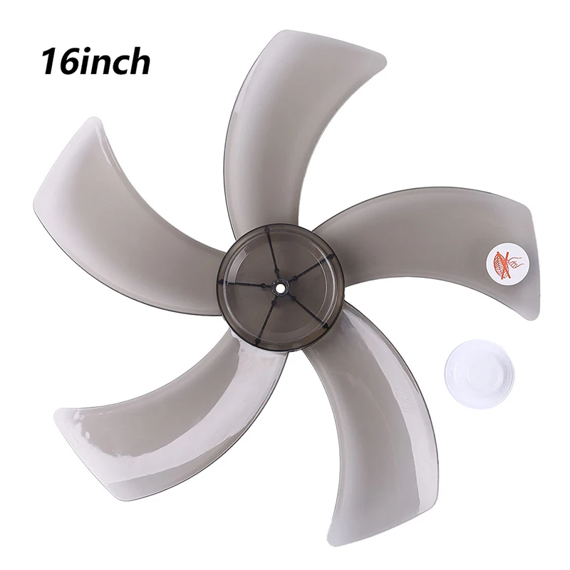 16 Inch Household Plastic Fan Blade Five Leaves with Nut Cover for Pedestal Fan