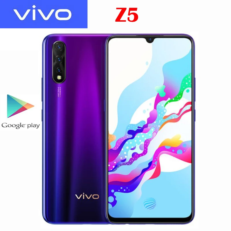 Новый оригинальный официальный сотовый телефон VIVO Z5 Snapdragon 712 6 38 дюйма Super AMOLED 4500