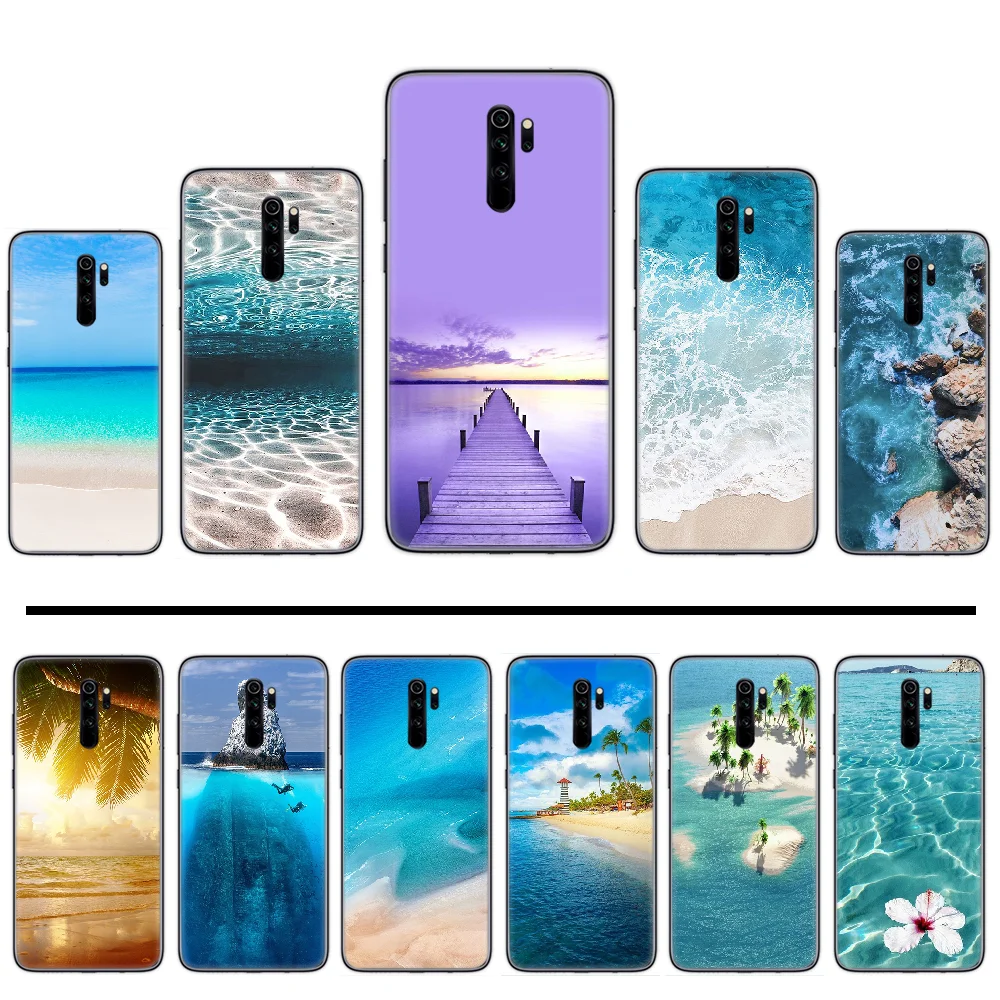 Остров морские волны пляж спрей океан DIY Окрашенные Bling Телефон чехол для Xiaomi Redmi