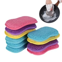 51020pcs scrub sponges for dishes non scratch microfiber sponge non stick pot cleaning sponges kitchen tools wash pot gadgets
