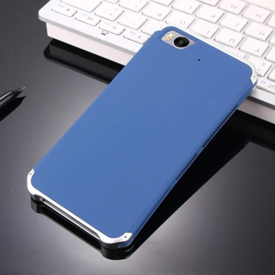 Blue Silver Side Антиосенняя металлическая рамка пластиковая задняя крышка для Xiaomi mi 5S mi 5S M5S алюминиевый сплав Мобильный Xiao mi 5S M 5S бампер чехол+ подарок - Цвет: Blue Silver Side
