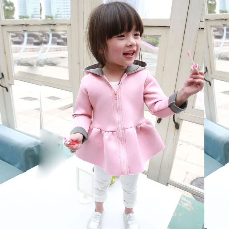 От 1 до 5 лет На весну и осень кофта с длинными рукавами меховые наушники дизайн
