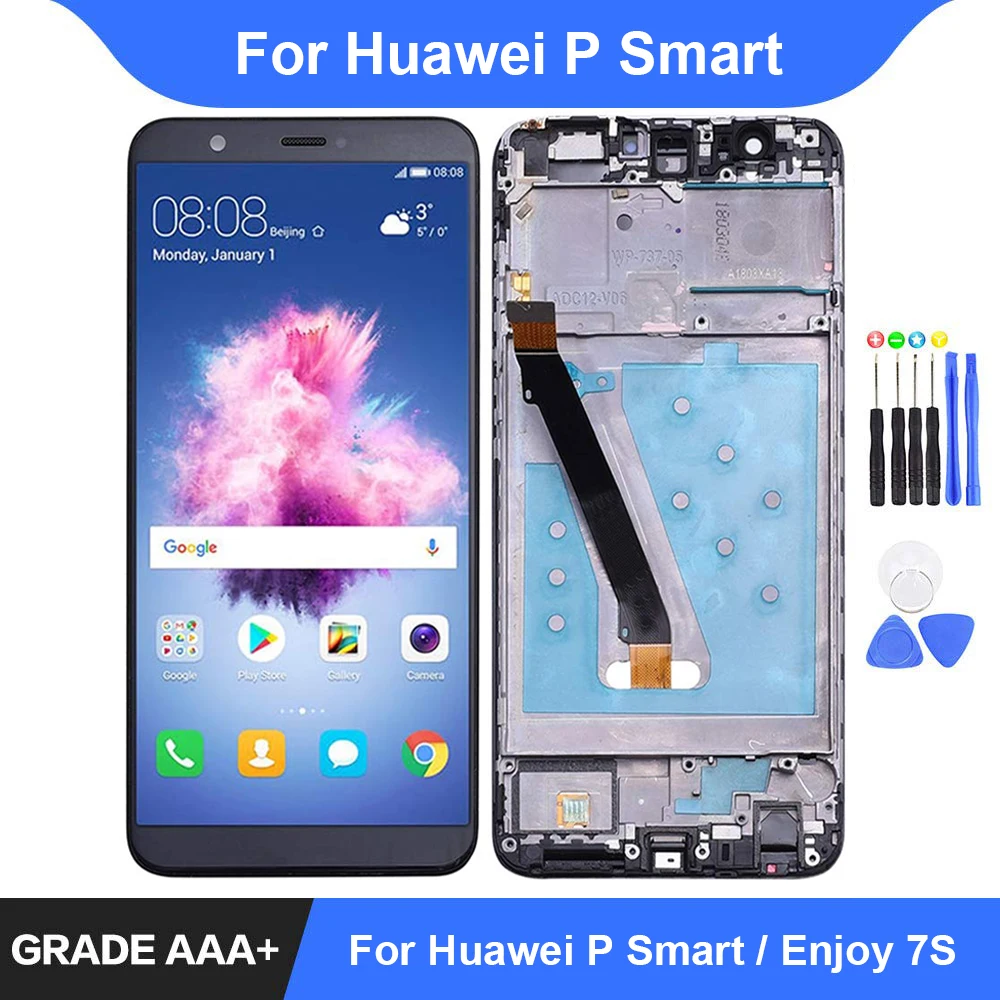 ЖК дисплей с сенсорным экраном и дигитайзером в сборе для Huawei P Smart Enjoy 7S FIG LX1