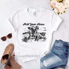 Мягкая высококачественная ткань, рубашка Cowgirl с надписью Hold Your Horse, ковбойская футболка для Родео в западном стиле, ЗАБАВНЫЕ РЕТРО футболки для любителей лошадей