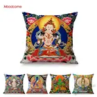 Чехол-Подушка для дивана, традиционный буддизм, культура Тибета, тангка, цветная картина будды, домашний декор, художественная подушка в восточном стиле