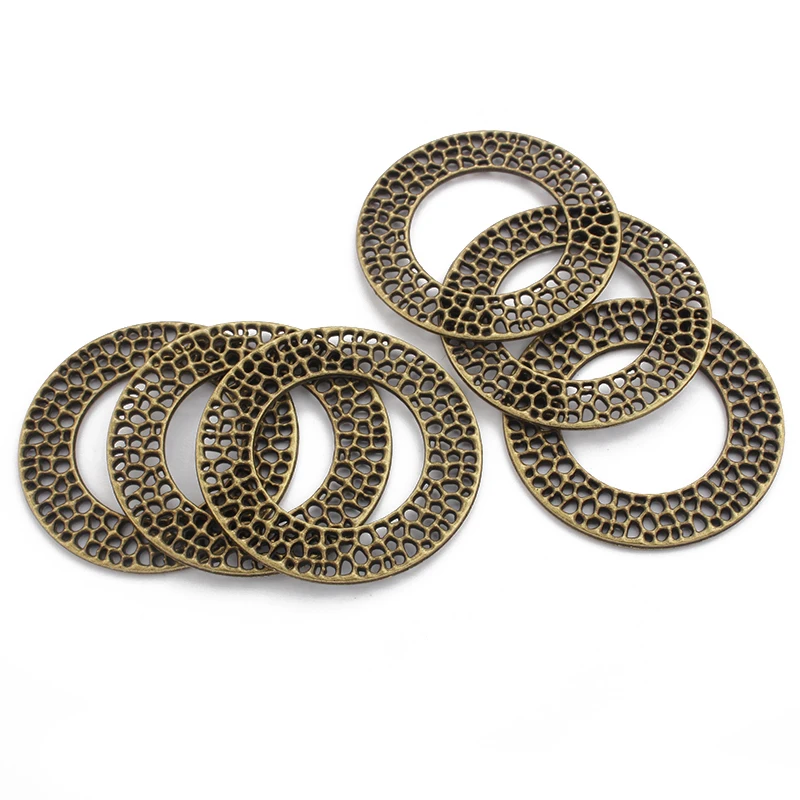 10 шт. талисманы из античной бронзы Открыть полые ремесла набор сделай сам для