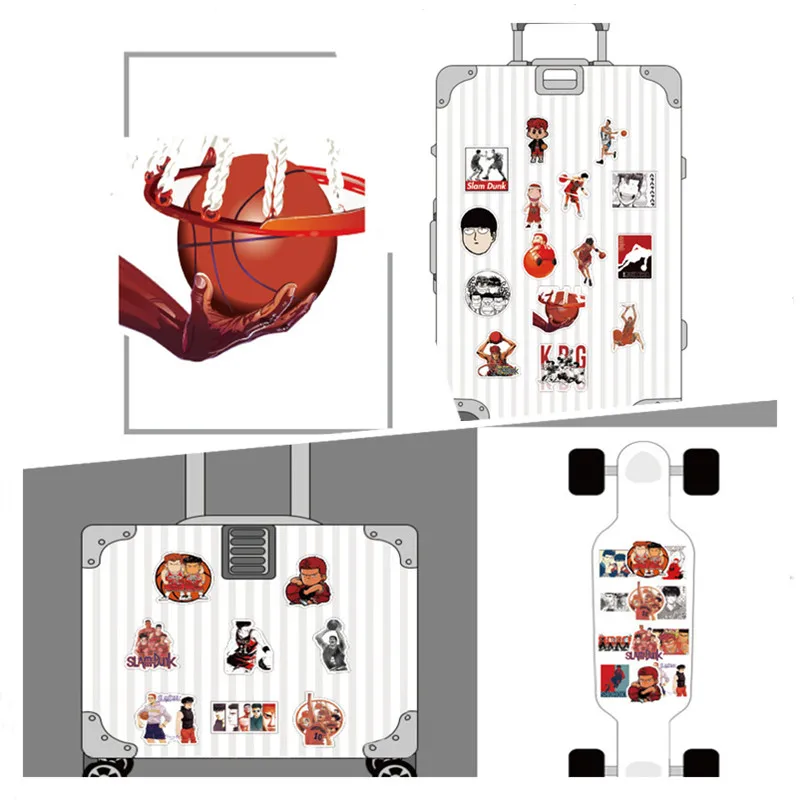 50 шт. водонепроницаемые наклейки на ноутбук баскетбол граффити | Компьютеры и