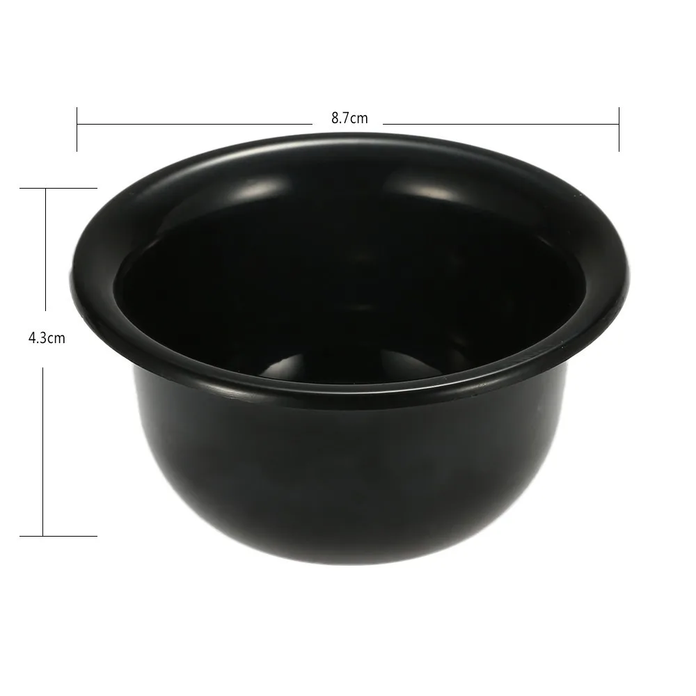 

Black Plastic Men Shaving Bowl Barber Beard Razor Cup Facial Cleasing Soap Mug Facial Hair Remover Men Shaving Tools Accessories