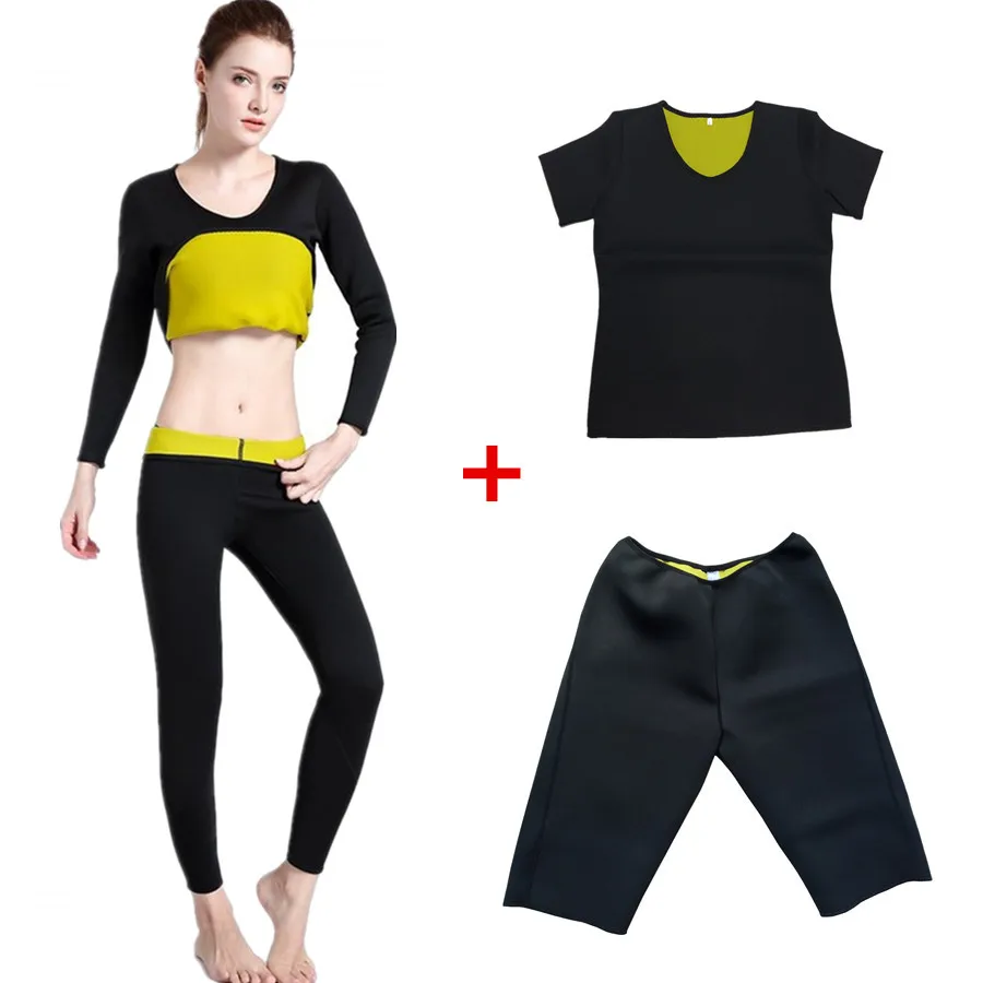 Корсет женский из неопрена с длинным рукавом и шортами для похудения| |