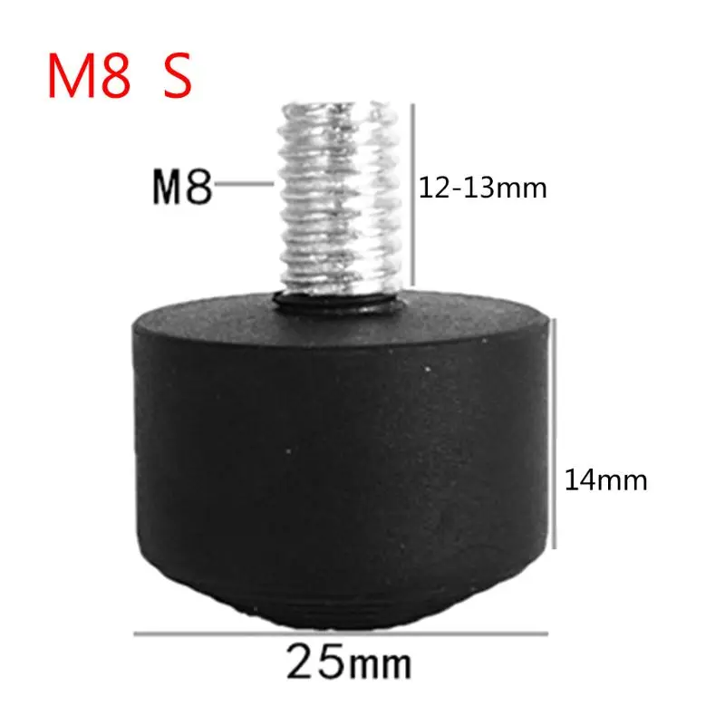 

Universal Anti-slip Rubber Foot Pad Feet Spike for Tripod Monopod 3/8\" 1/4\" M8