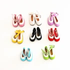 Кукольная обувь из искусственной кожи, 8 цветов, 4,5 х 2,1 см, для шарнирной куклы 16