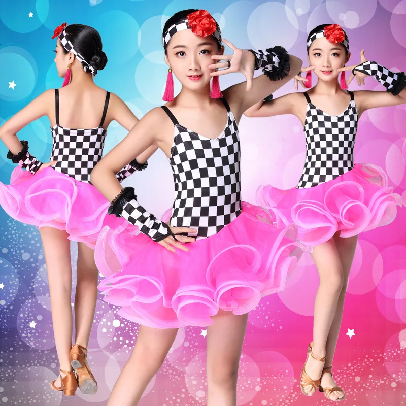 Детская одежда для латиноамериканских танцев детское платье девочек сальсы