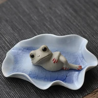 zen tea frog tea pet creative cute ornaments desk decorations kung fu tea ceremony accessories figurines