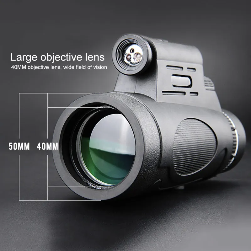 

12x50 HD Telescope High Power Binocular Portable Military Hunting Telescope Night Vision Outdoor Climbing Photograph Monocular