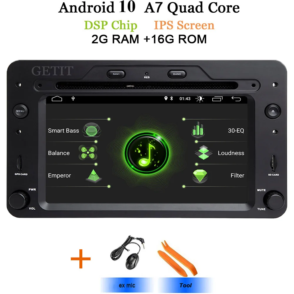 DSP чип Android 10 автомобильный DVD мультимедийный плеер для Alfa Romeo Spider Alfa Romeo 159 Brera 159 Sportwagon с радио gps wifi BT - Цвет: DSP-IPS 2G