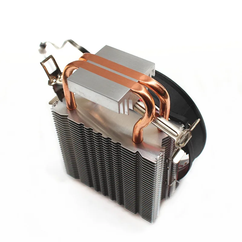 RGB LED CPU Cooler Fan 2 Heatpipe 12V Cooler Cooling Fan Radiator for Intel LAG 1150 1155 1156 775 1200 1366 X79 X99 2011 AMD images - 6
