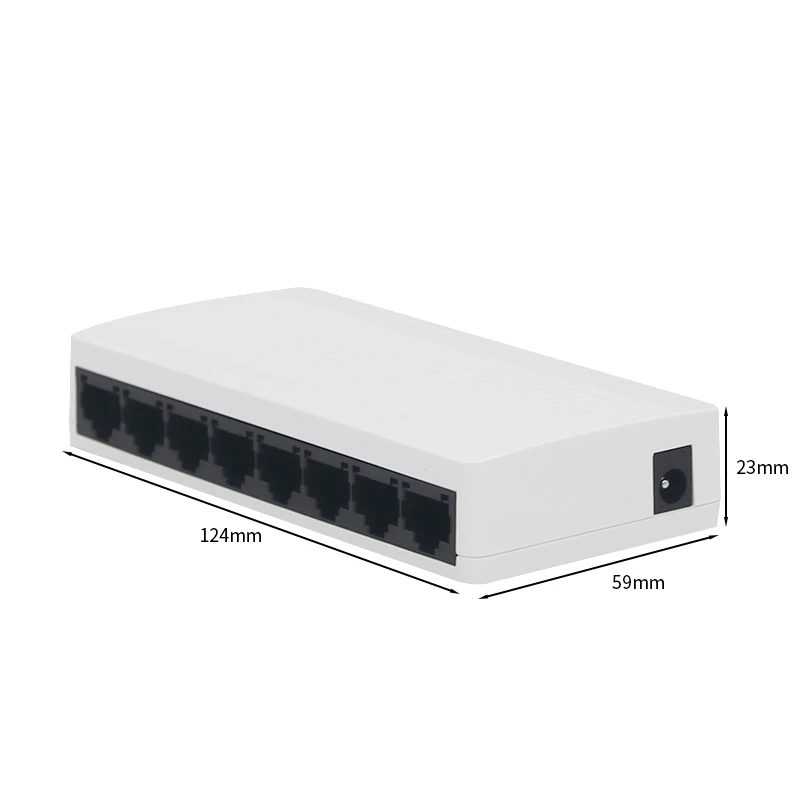 FSD G108 8-Port Настольный Ethernet-коммутатор 10/100 Мбит/с автоматическое согласование