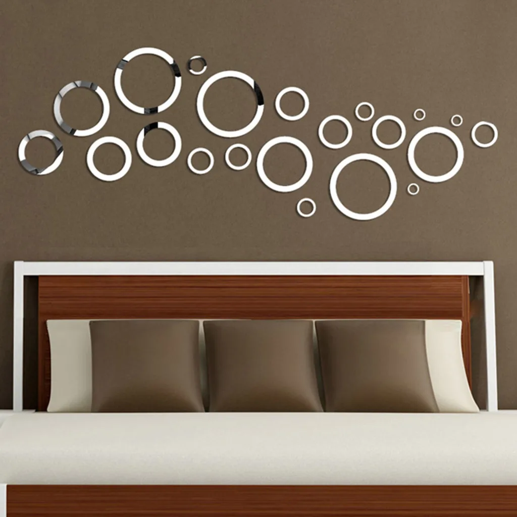 24 шт. 3D зеркальные наклейки на стену 23 шт.|Наклейки стену| |