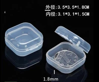 earplug packaging box transparent small box pp plastic fish hook jewelry display boxes electronic components accessories box