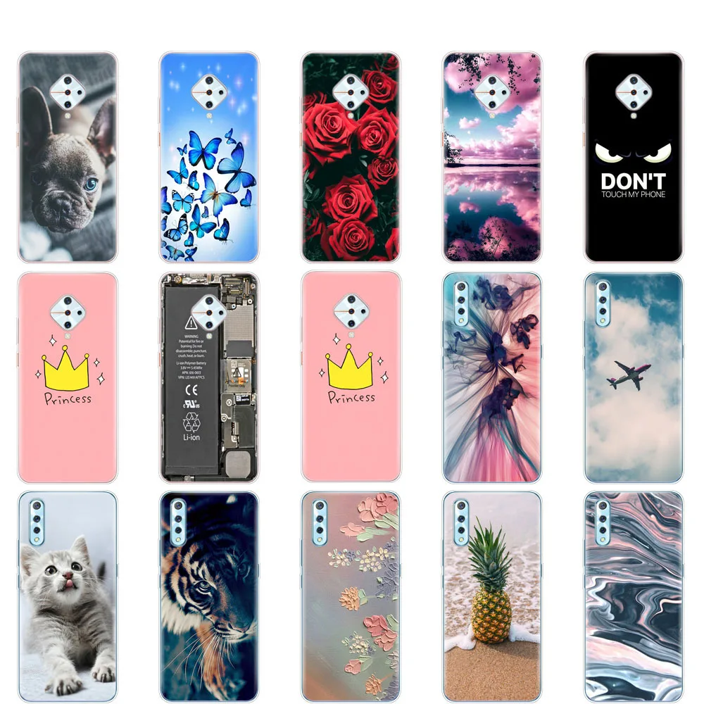 Чехол для VIVO V17, чехол для Vivo V17 Neo V 17 V17Neo VIVOV17, силиконовая Мягкая задняя крышка из ТПУ, защитный 6,38 дюймовый чехол с милой собакой
