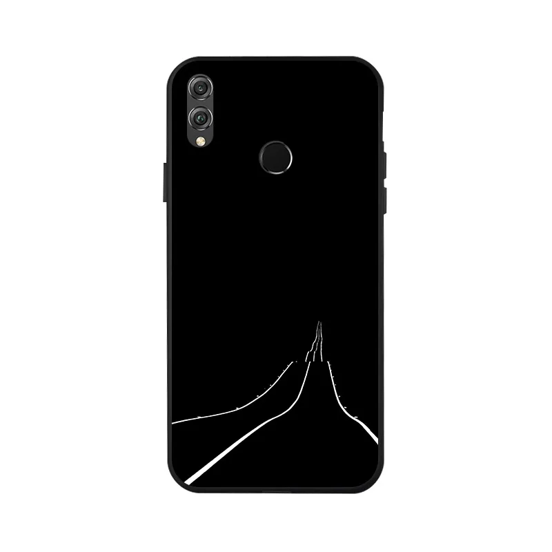 Чехол для телефона с узором huawei honor 8x max черный чехол из мягкого ТПУ Модный |