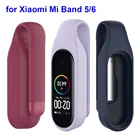 Ремешок с зажимом для Xiaomi Mi Band 5 6, сменный силиконовый браслет для наручных часов с чехлом для Mi Band 5, аксессуары для Mi Band 6