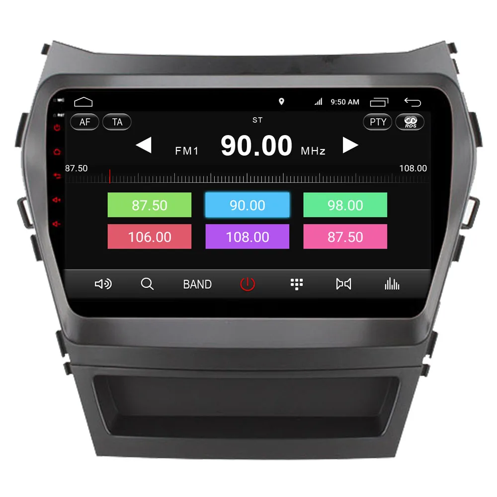 Автомагнитола для Hyundai Santa FE IX45 2013 2017 стерео сенсорный экран Android GPS навигация Bluetooth