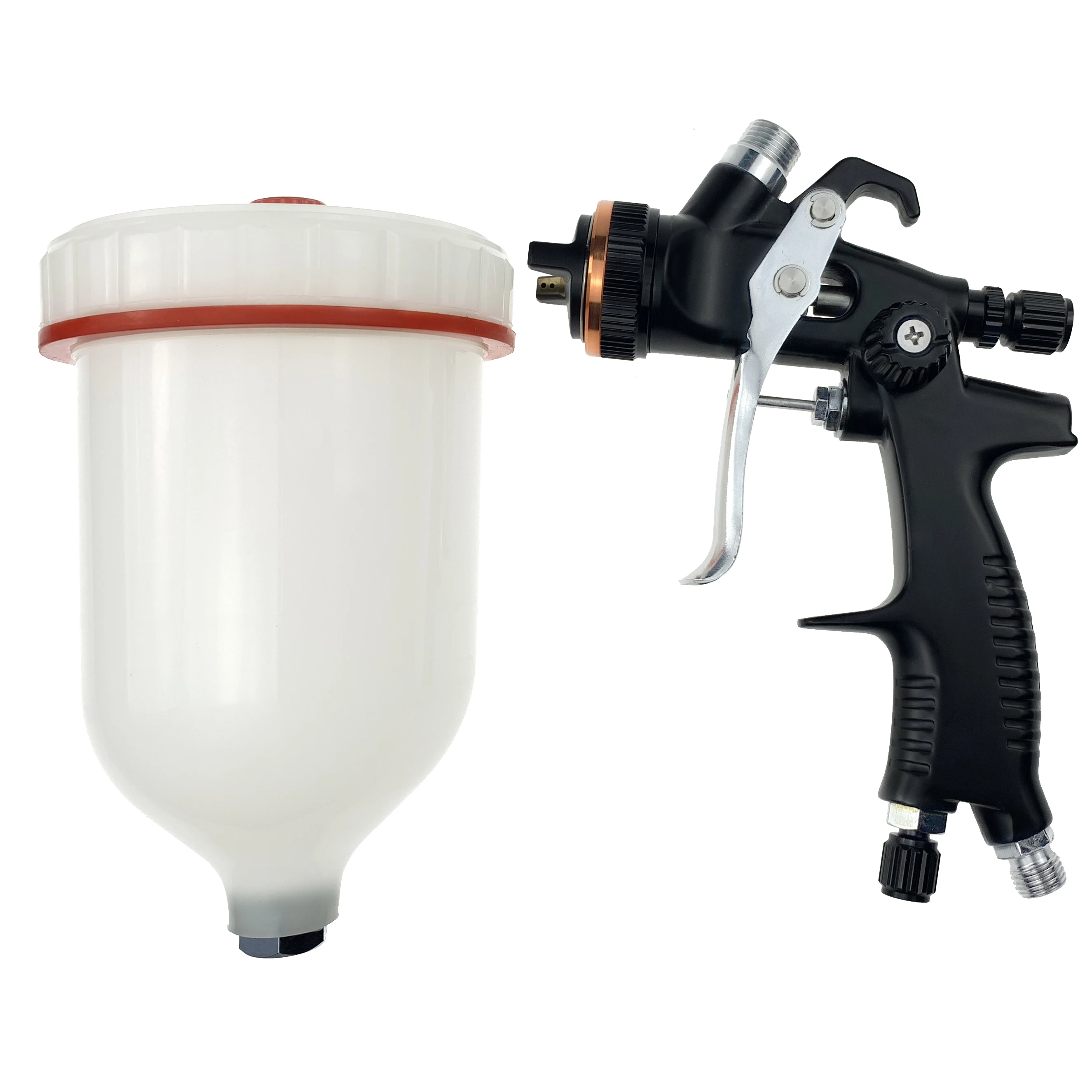 Пистолет-распылитель HVLP с насадками 1 4 мм чашкой 600 мл | Инструменты