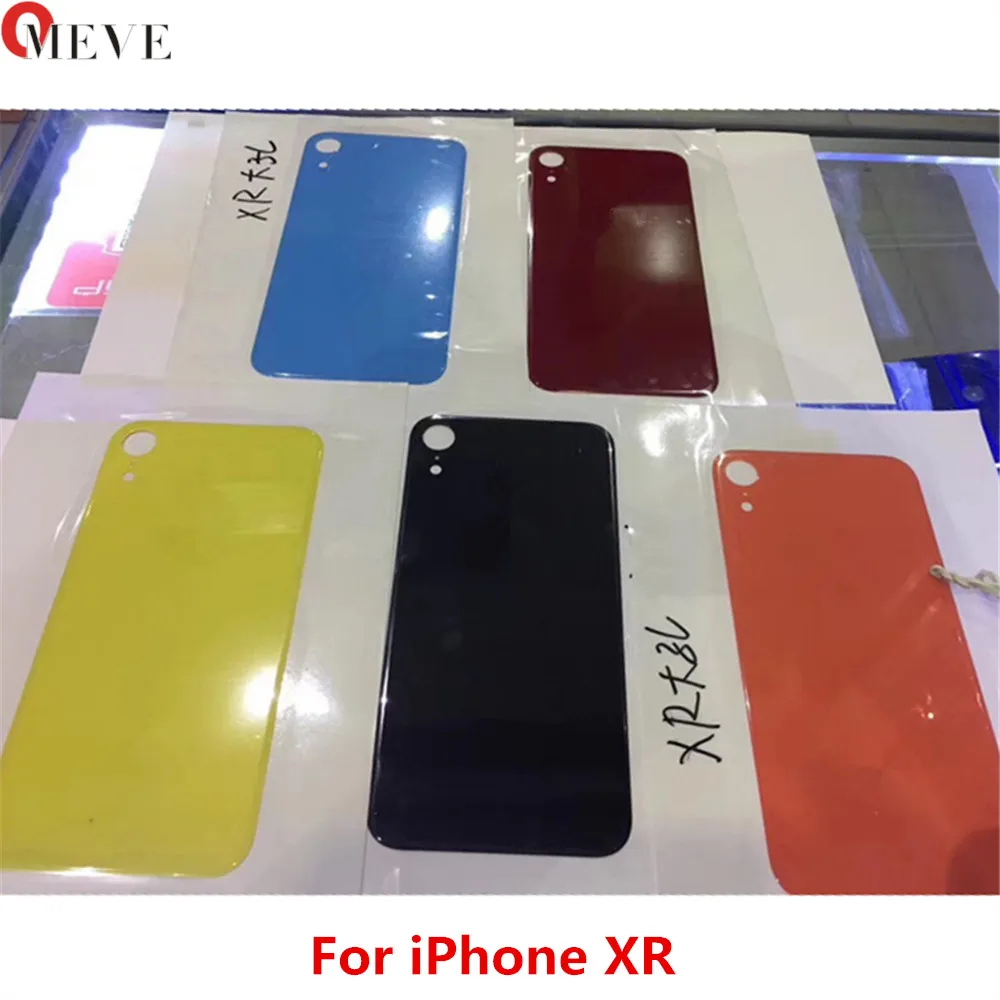 10 шт./партия задняя крышка аккумулятора для iphone XR задняя дверь корпус замена корпуса с большим отверстием