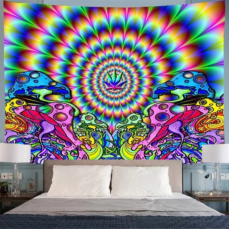 

Fairytale Forest Mushroom Tapestry Wall Hanging Art Print Tapestry Psychedelic Tapestry Hippie Decor(150cm*100cm/200cm*150cm)