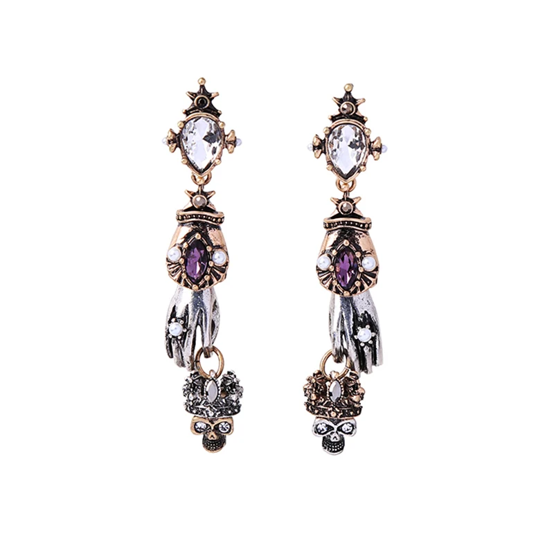 Оптовая продажа с фабрики стеклянные хрустальные висячие серьги в виде капли