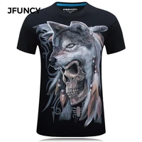 jfuncy 3d wolf fashion print tshirt men graphic t shirts summer short sleeve streetwear male tee top cotton casual man clothing