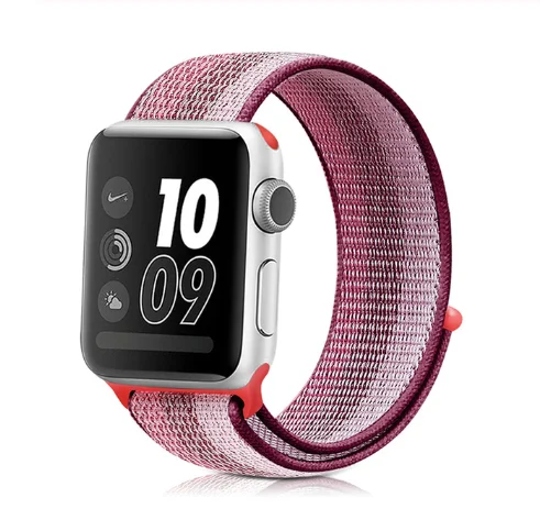 Ремешок для наручных часов Apple Watch 4 5 3/2/1 38 мм 42 мм 62new цветовый нейлоновый из мягкой дышащей ткани сменный ремешок петли для наручных часов iwatch серии 4 40 мм 44 мм - Band Color: 51JHS