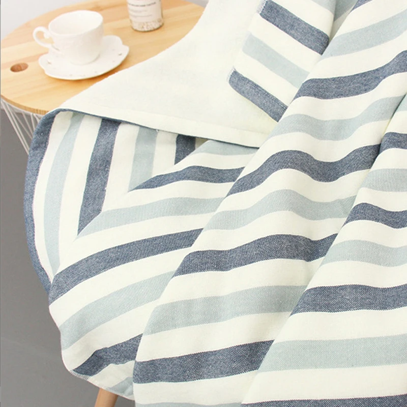 

70x140cm Bathroom Cotton Bath Towels for adults Striped Bath Robe Gauze Fabric serviette de bain toallas de ducha badhanddoek