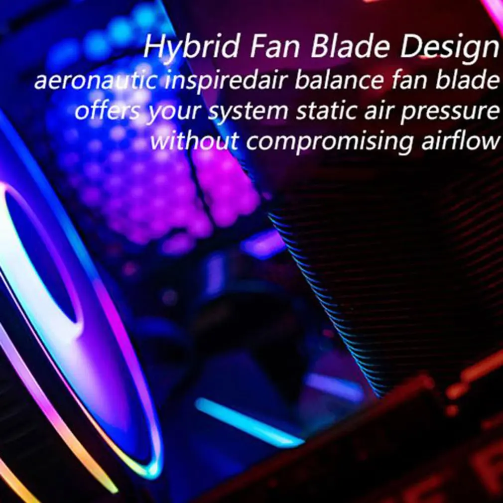 

MF140 HALO ARGB 14cm RGB 5V/3PIN Computer Case Quiet PWM Fan PC CPU Cooler Water Cooling Replaces Fans