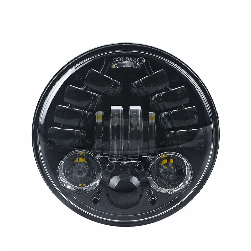 

Multifunction 5.75 inch Headlight with turn function For Harley Black