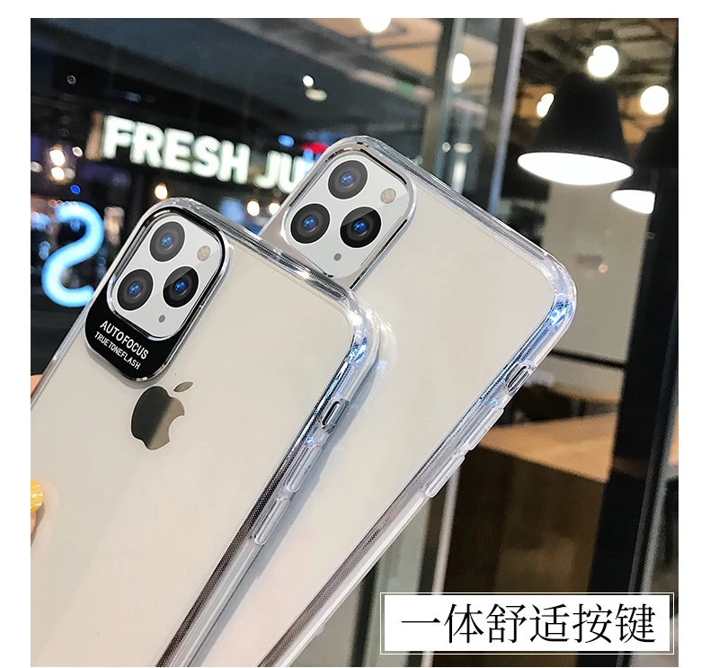 Для Apple iphone 11 чехол мягкий силиконовый прозрачный модный тонкий защитный для Pro Max