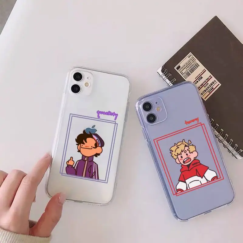 

dream smp japanese anime Phone Case For iphone 13 12 11 mini x xs xr pro max 8 7 6s 6 plus Transparent soft